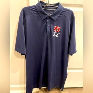 Men’s Under Armour Auburn Polo Shirt Size L. Perfect Condition.